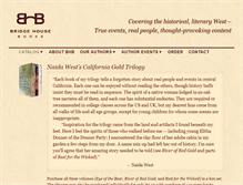 Tablet Screenshot of bridgehousebooks.com